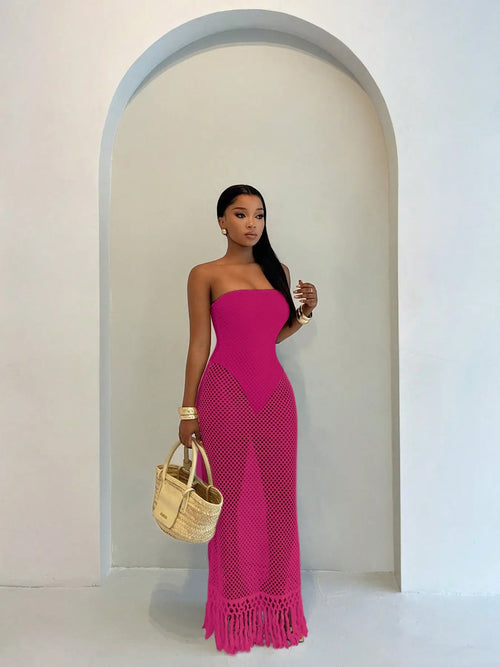 Mirage Fringe Maxi Dress