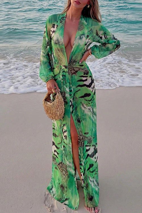 ISLA Printed Maxi Dress