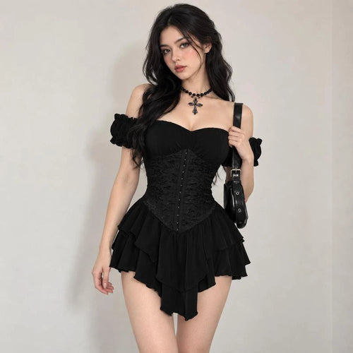 RAVEN Gothic Mini Dress