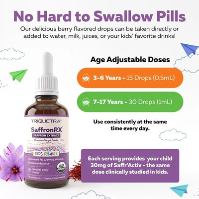 SaffronRX Kids | Organic Saffron Drops for Kids