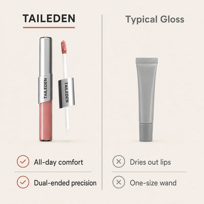 Perfect Twin Lip — Dual-Ended Liquid Lipstick with Velvet Matte Color and Glossy Shine