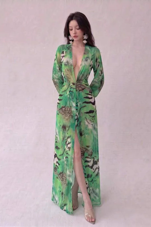 ISLA Printed Maxi Dress