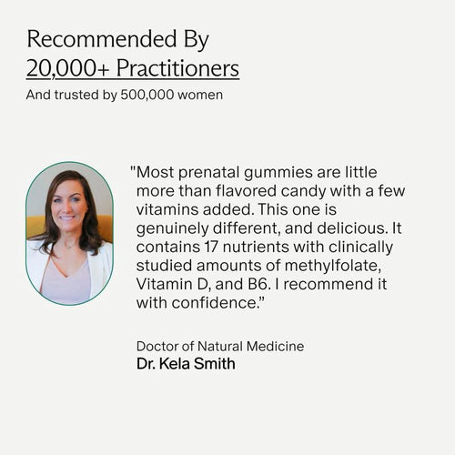 Prenatal Multivitamin Gummy | 90 Tasty, High-Dose Gummies