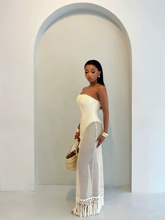 Mirage Fringe Maxi Dress