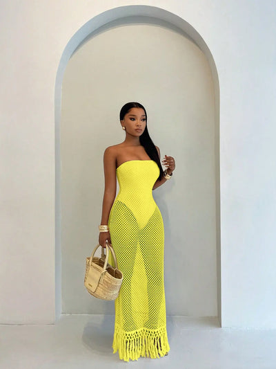 Mirage Fringe Maxi Dress