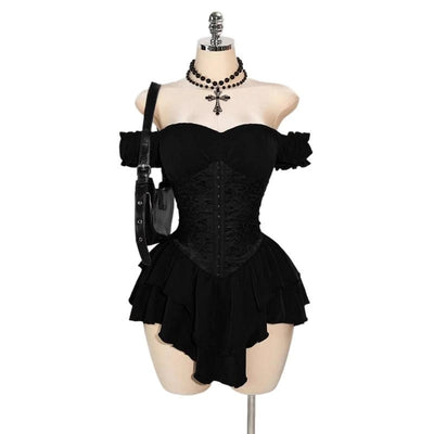 RAVEN Gothic Mini Dress