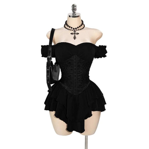RAVEN Gothic Mini Dress