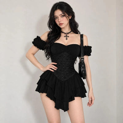 RAVEN Gothic Mini Dress